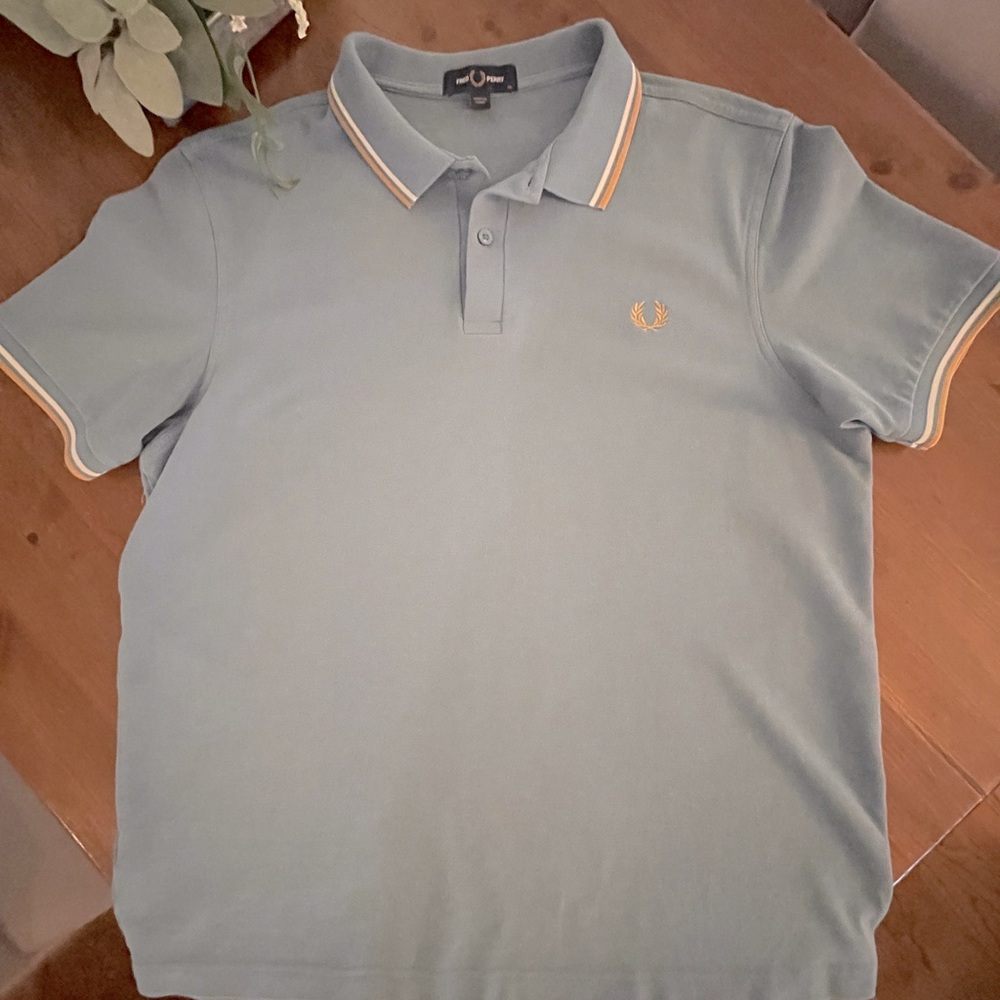 Fred Perry Mens Polo Shirt Fells like new AXL Smoke free pet free home Lido blue